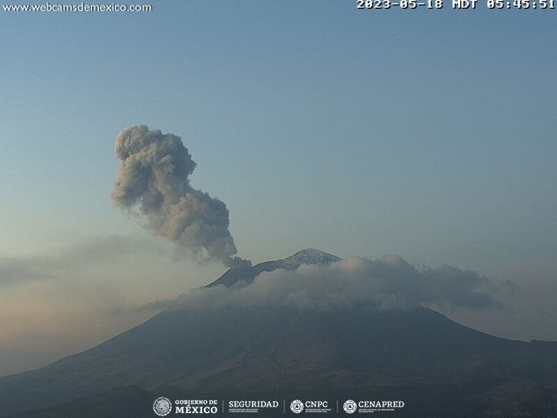 El volcán Popocatépetl de México se vigila de cerca