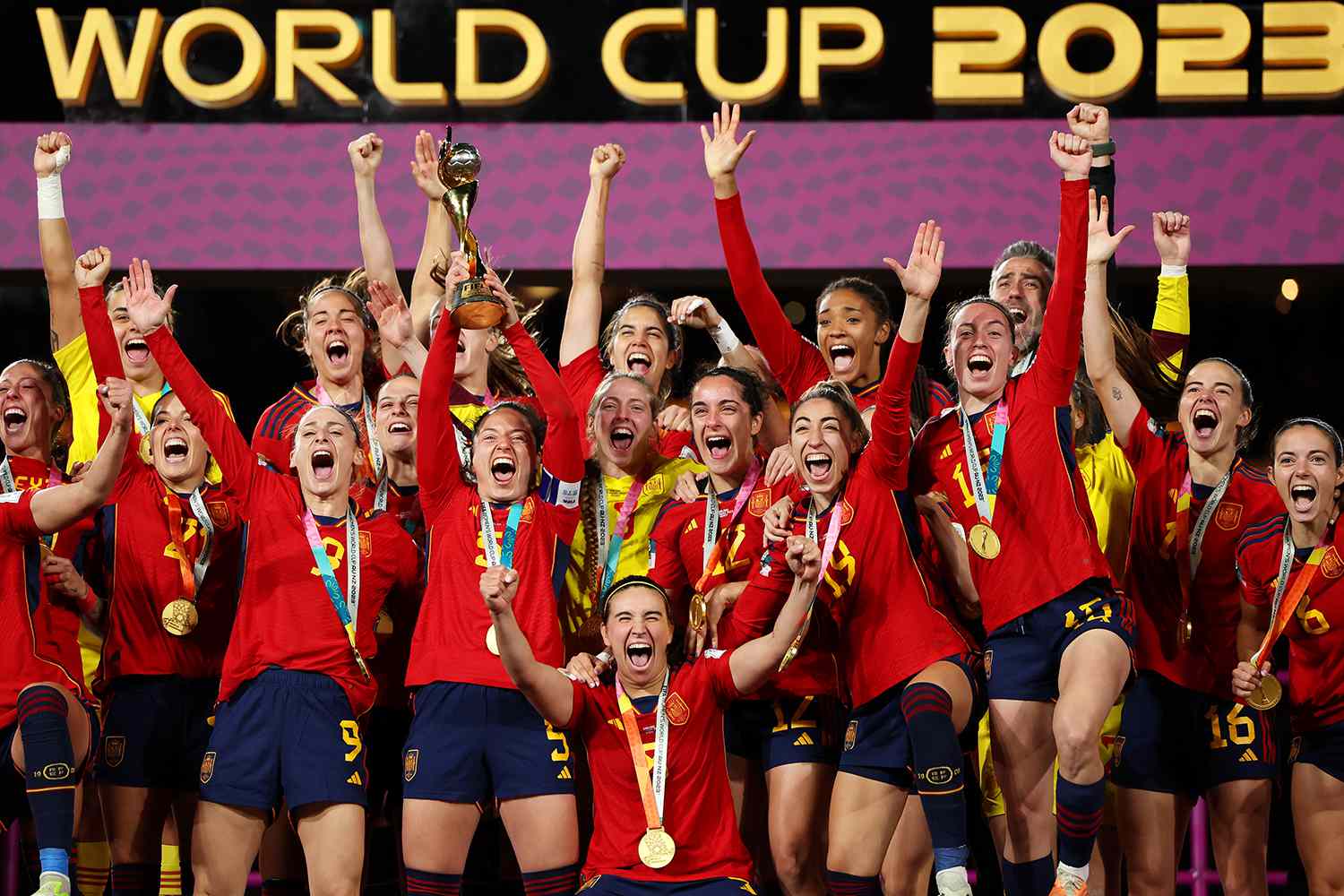 España celebra la victoria en la Copa Mundial Femenina