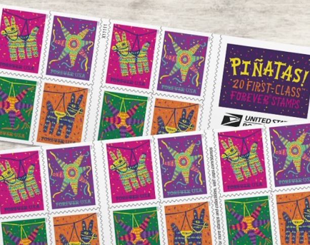 Víctor Meléndez colabora con el Servicio Postal de EE.UU. en sellos de piñata