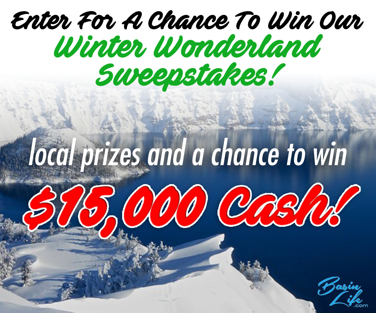 Participa para ganar en nuestro sorteo Winter Wonderland de LaVoDeKlamath.com y La Patrona Radio 106.5FM