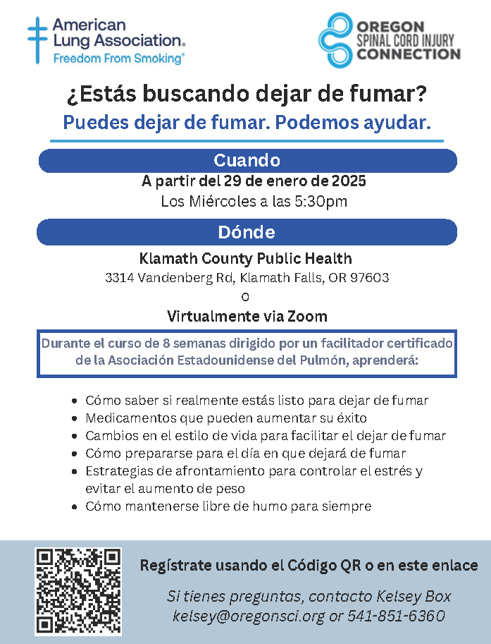 ¿Está pensando en dejar de fumar? ¡Empiece un curso gratuito de 8 semanas!