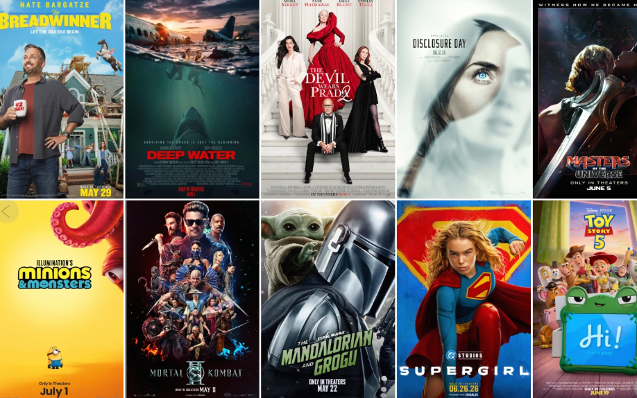 La temporada de cine de verano 2026 en Hollywood llega con grandes franquicias y estrellas
